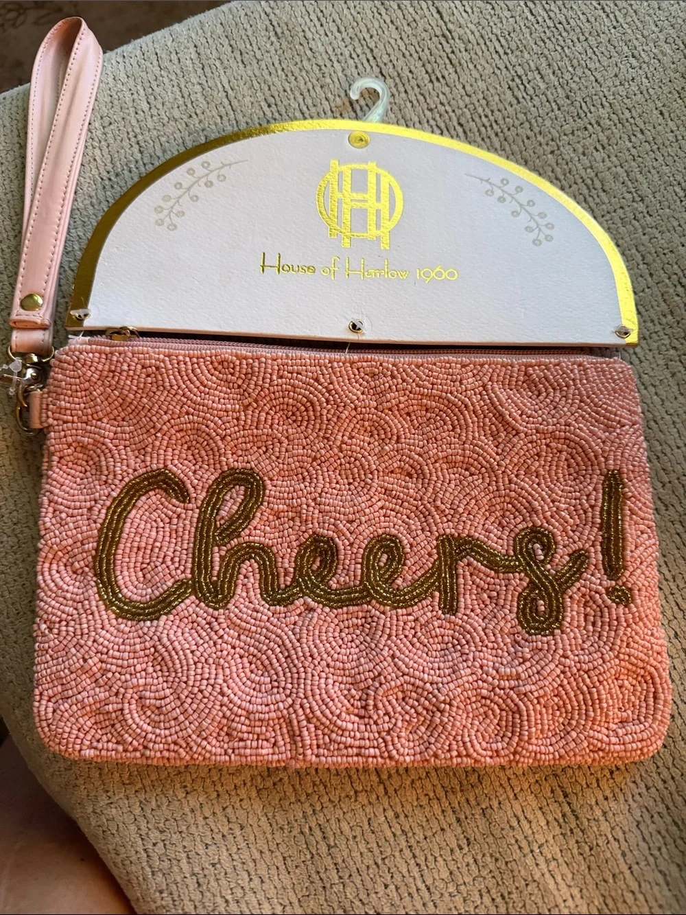 House of Harlow 1960 Pink Beaded 